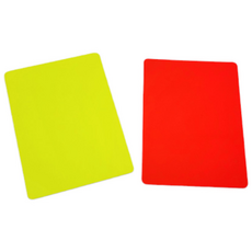 축구심판카드 옐로카드 레드카드 축구심판 풋살심판, 옐로우레드, 1개