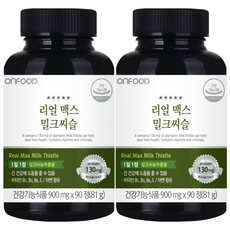 온푸드 리얼 맥스 밀크씨슬 간영양제, 2개, 81g