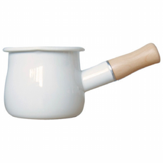 법랑 인덕션 편수냄비 밀크팬 밀크팟 소스팬 이유식 냄비 소형, 1개, 화이트, 10cm