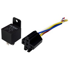 오토티엔 자동차 오토바이 12V 40A 5P릴레이 소켓포함 클락션 AL1, 1개