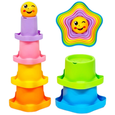 별모양 컵쌓기 쌓기놀이 스태킹 장난감, 1개
