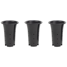 구화용 플라스틱난화분 배양분 구화 사계 한란 대형난화분3p, 1개, 검정
