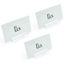 인럭 아크릴 가격표 메모 꽂이, 3개, 투명