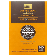 커피빈 캡틴 아메리카노 미니 0.9G X 140개입 코스트코, 900mg, 1개