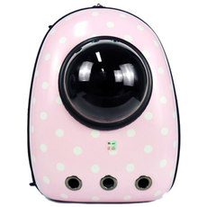 n-pet 寵物太空艙外出後背包, 粉紅點