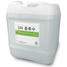 새니피아 3차 증류수 정제수 지게차 배터리 충전 18L, 1개