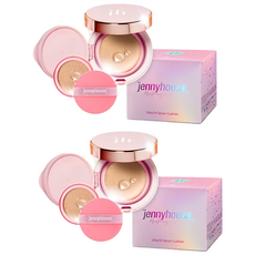 제니하우스 뉴 울트라 핏 세럼 쿠션 본품 12g + 리필 12g + 퍼프 1p, 23호, 2개