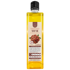 국산 100% 저온압착 땅콩유 오일 기름 식용유, 1개, 375ml