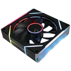 쿨링팬 ARGB LED 120mm 컴퓨터 케이스쿨러 팬, LM120ARBR 블랙 흡기
