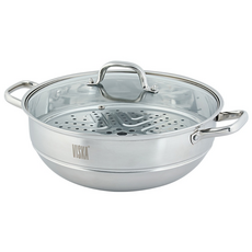 스테인리스 찜솥 34cm 전용 찜판 인덕션 대용량, 1개