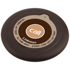 호출벨 무선 슬림형 LM-T900F 식당 병원 요양원 업소용 요식업체 비상 콜벨 링크맨, 1개, 브라운