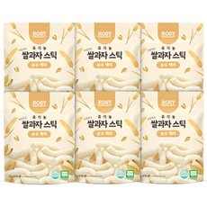 ROSY ORGANIC 米餅棒, 25g, 6個, 純白飯