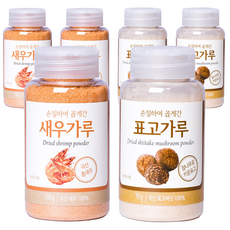 이미지 손질하여 곱게간 새우가루 100g +표고가루 70g 세트, 3세트