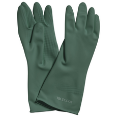 트루쿡 키친 천연 라텍스 고무장갑, 그린, 중(M), 3개