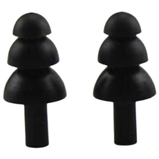 말코니 군인 군용 귀마개, 5개, 블랙