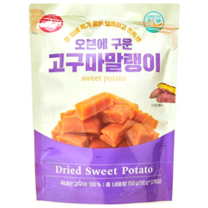 오븐에 구운 고구마 말랭이, 50g, 3개