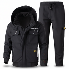ANYOU 남성 겨울 방수 방한복세트 우주복 방한복 보온 작업복 앞옷 상하세트 전술세트