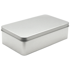 화영제관 S025 틴케이스 은색 흰색 검정색, 1개