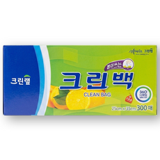 크린랩 뽑아쓰는 크린백 25cm x 35cm, 중(M), 300개입, 1개