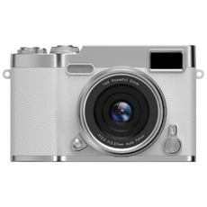 Havos 카메라 고화질 5000만화소 디지털카메라 CCD필터 휴대용 빈티지카메라 180도폴더 폰전송 고음질 녹화 화보촬영, 하얀색-512G