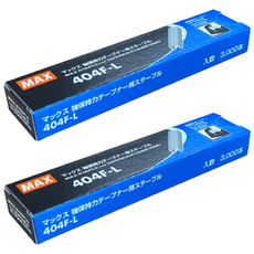 일본 맥스 강결속기 전용 스테플 핀 404F-L STAPLE, 2팩