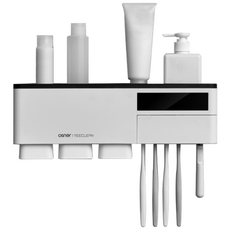 오스너 티클린패밀리 자석컵홀더 무선 칫솔 살균기, _화이트_, 화이트