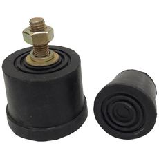 원형방진고무 볼트고무발 외볼트 나사형고무발 소음방지 진동방지 세탁기받침 30mm-60mm, 1개