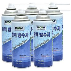 초방력 고무계 방수 스프레이 420ml 방수코팅 욕실 방수 방청 겸용 외벽 철재 배관 보호, 5개