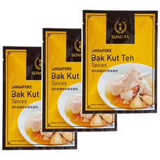 싱가포르 송파 바쿠테 소스 song fa bak kut teh 등갈비탕 육골차 정식수입 미슐렝선정, 3개, 30g