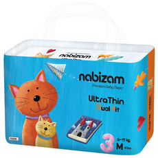 나비잠 기저귀 울트라씬 듀얼핏 밴드 1팩, 중형(M), 40매