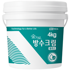 KCC페인트 숲으로 방수크림 플러스, 1개, 4kg, 투명(건조후)