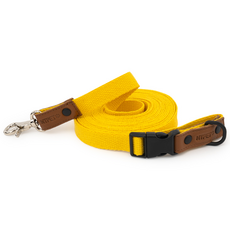 Needs the Pet. 狗狗純棉扣環牽繩, 黃色