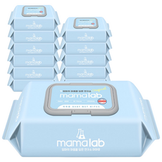 마마랩 오리지널 캡형 80매X10팩 엠보 아기물티슈, 52g, 80매, 10개