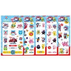 NBBEBE 卡通紋身貼紙 NBTTSET05 5入, 1組, 混色