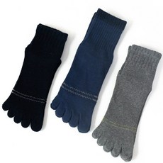 남성 겨울양말 보온 이중쿠션 두꺼운 면 파일 기모 단목 발가락양말 3켤레세트