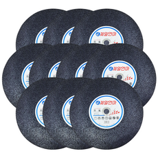 (10장) 고속 절단용 제일연마 14인치 절단석 (검정), 10개