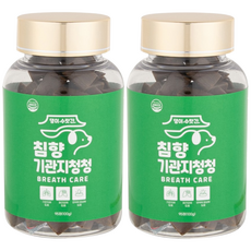 강아지 기관지 호흡기 영양제 거위소리 켁켁거림 감기 기침 댕이수랏간 침향 기관지청청 100g, 95정, 호흡기/기관지, 2개