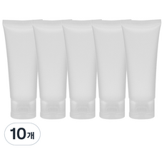 Seondong Sangsa 霧面旅行用乳霜乳液軟管分裝瓶 30g, 白色, 10個