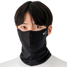 [수이골프 R형] UV 자외선 차단 얼굴 햇빛가리개 골프 등산 조깅 바이크 스포츠 마스크, R-8 블랙, 1개