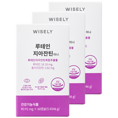 와이즐리 루테인지아잔틴 미니, 60정, 3개