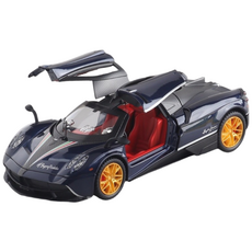 에뮬레이션 1:24 파가니 스포츠카 알로이 모델 보이 장난감 자동차 메탈 모델, 박스 포장+블루, 1개