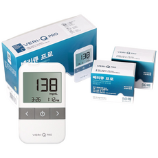 베리큐 프로 혈당측정기+시험지100매+침100개+솜100매, 단일속성, 1개