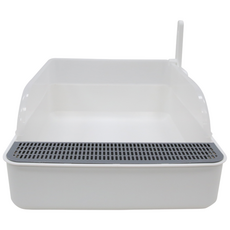 pecanori 開放式貓砂盆, 白色 (PECA5012W)