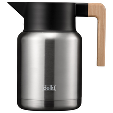델키 어바노 진공 보온 티포트 DKH-UK50, 실버, 1.2L, 1개