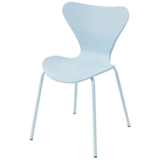 가구앤하우스 줄리엣 플라스틱 디자인 업소용 카페 식당 식탁 의자 (8colours), 라이트블루, 1개