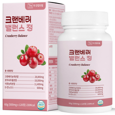 더건강드림 호박씨추출물 크랜베리 밸런스 정, 1개, 120정