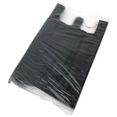 附提把超市袋 黑色 特大 6號, 100個