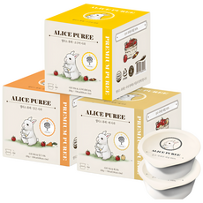 앨리스 과일 퓨레 3박스 골라담기, 6개, 100g, 혼합맛(배1박스/당근1박스/고구마1박스)