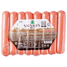 할랄인증소시지 halal sausage 소고기 소시지 할랄 sausages beef halal, 1개, 500g