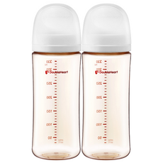 더블하트 모유실감 3세대 PPSU 제뉴인화이트 330ml 트윈팩(젖꼭지미포함), 1세트